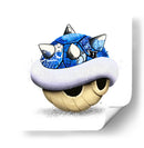 Blue Shell Graffiti 03 - David Aste | Cuadro decorativo de Canvas Lab