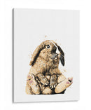 Bunny Front Chill - Hue Art | Cuadro decorativo de Canvas Lab