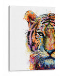 Cara de Tigre Colorido - Hue Art | Cuadro decorativo de Canvas Lab