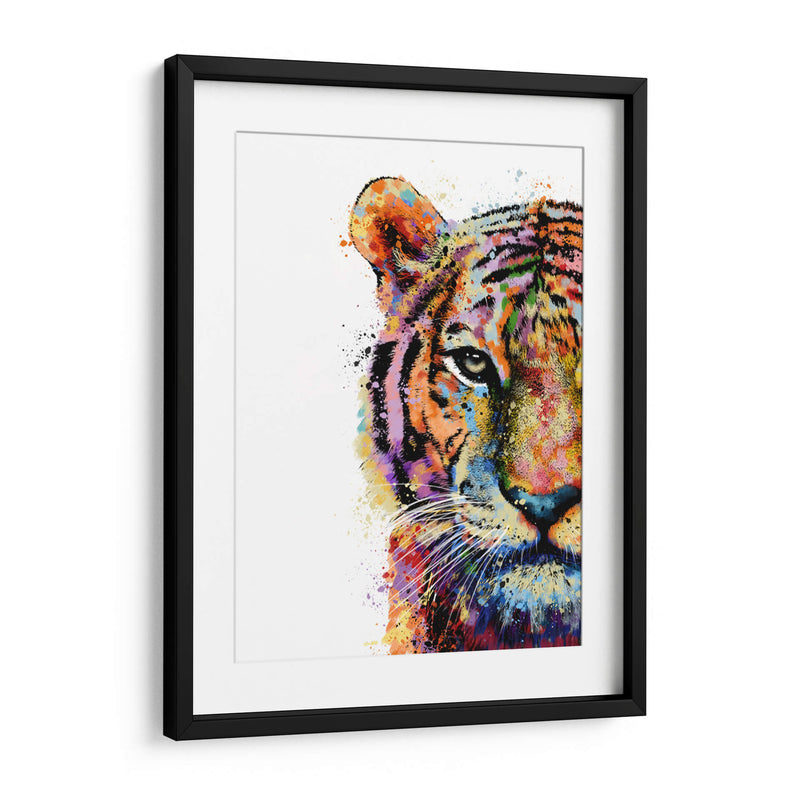 Cara de Tigre Colorido - Hue Art | Cuadro decorativo de Canvas Lab