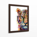 Cara de Tigre Colorido - Hue Art | Cuadro decorativo de Canvas Lab