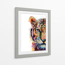 Cara de Tigre Colorido - Hue Art | Cuadro decorativo de Canvas Lab