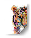 Cara de Tigre Colorido - Hue Art | Cuadro decorativo de Canvas Lab