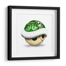 Green Shell Graffiti 02 - David Aste | Cuadro decorativo de Canvas Lab