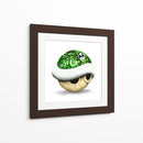 Green Shell Graffiti 02 - David Aste | Cuadro decorativo de Canvas Lab