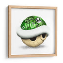 Green Shell Graffiti 02 - David Aste | Cuadro decorativo de Canvas Lab