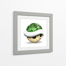Green Shell Graffiti 02 - David Aste | Cuadro decorativo de Canvas Lab