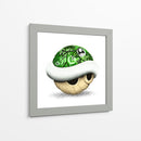Green Shell Graffiti 02 - David Aste | Cuadro decorativo de Canvas Lab