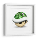 Green Shell Graffiti 02 - David Aste | Cuadro decorativo de Canvas Lab