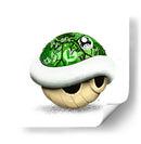 Green Shell Graffiti 02 - David Aste | Cuadro decorativo de Canvas Lab
