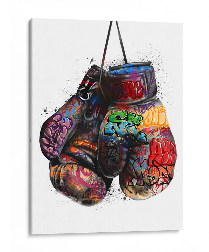 Guantes de Box Graffiti - David Aste | Cuadro decorativo de Canvas Lab