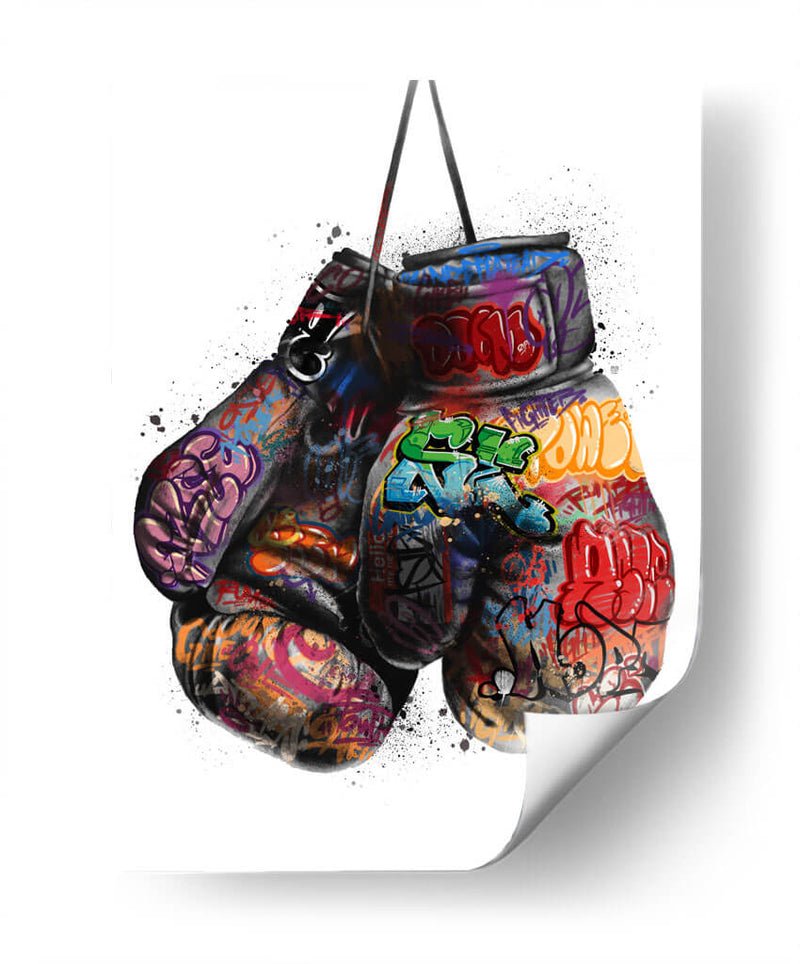 Guantes de Box Graffiti - David Aste | Cuadro decorativo de Canvas Lab