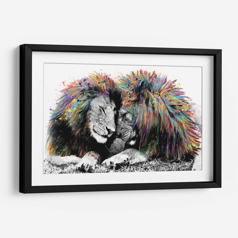 Leones Coloridos - Hue Art | Cuadro decorativo de Canvas Lab