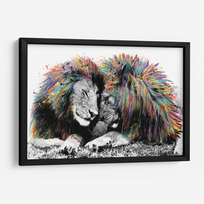 Leones Coloridos - Hue Art | Cuadro decorativo de Canvas Lab