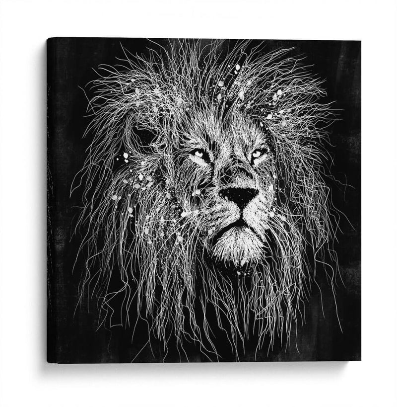 Líneas de León - Line Art | Cuadro decorativo de Canvas Lab