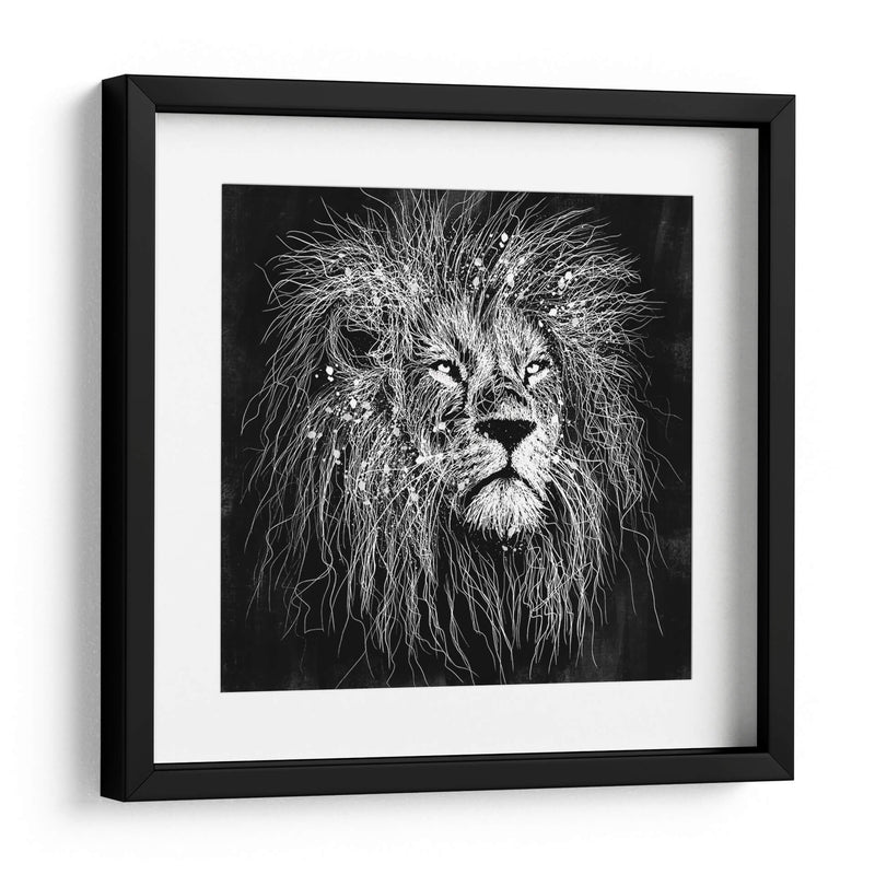 Líneas de León - Line Art | Cuadro decorativo de Canvas Lab