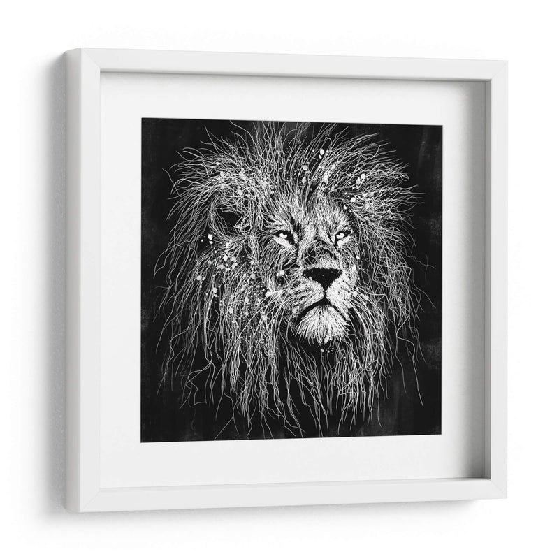 Líneas de León - Line Art | Cuadro decorativo de Canvas Lab