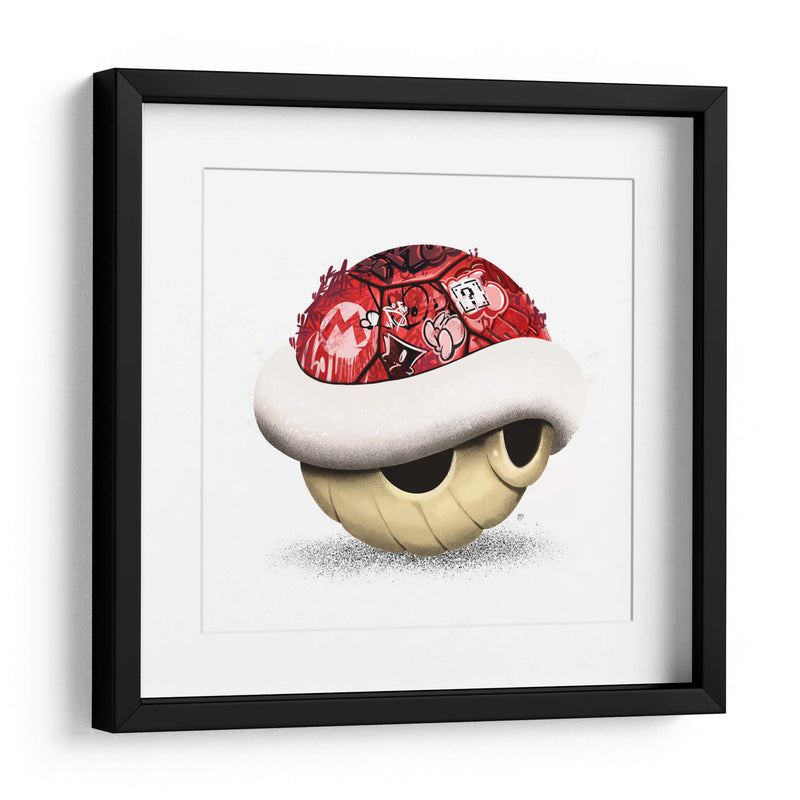 Red Shell Graffiti 01 - David Aste | Cuadro decorativo de Canvas Lab