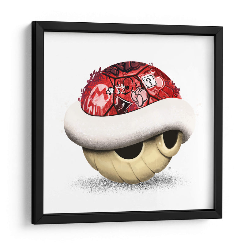 Red Shell Graffiti 01 - David Aste | Cuadro decorativo de Canvas Lab