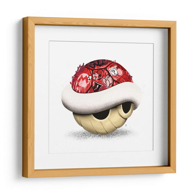 Red Shell Graffiti 01 - David Aste | Cuadro decorativo de Canvas Lab