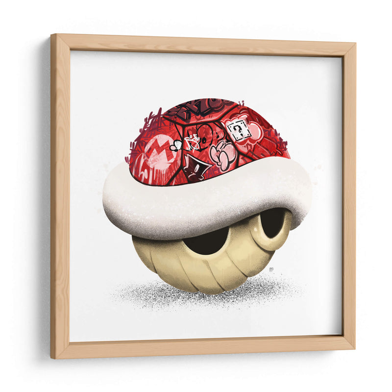 Red Shell Graffiti 01 - David Aste | Cuadro decorativo de Canvas Lab