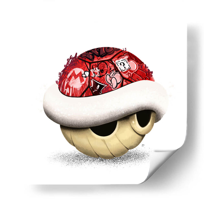 Red Shell Graffiti 01 - David Aste | Cuadro decorativo de Canvas Lab