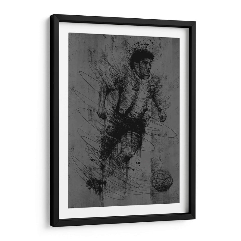 Simple Maradona - Dry Ink | Cuadro decorativo de Canvas Lab
