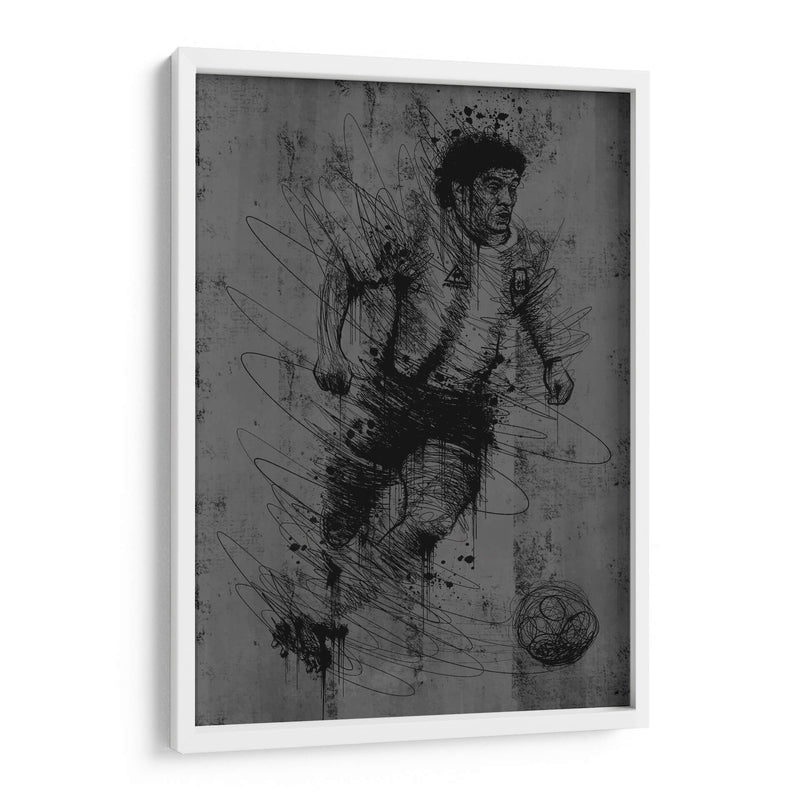 Simple Maradona - Dry Ink | Cuadro decorativo de Canvas Lab