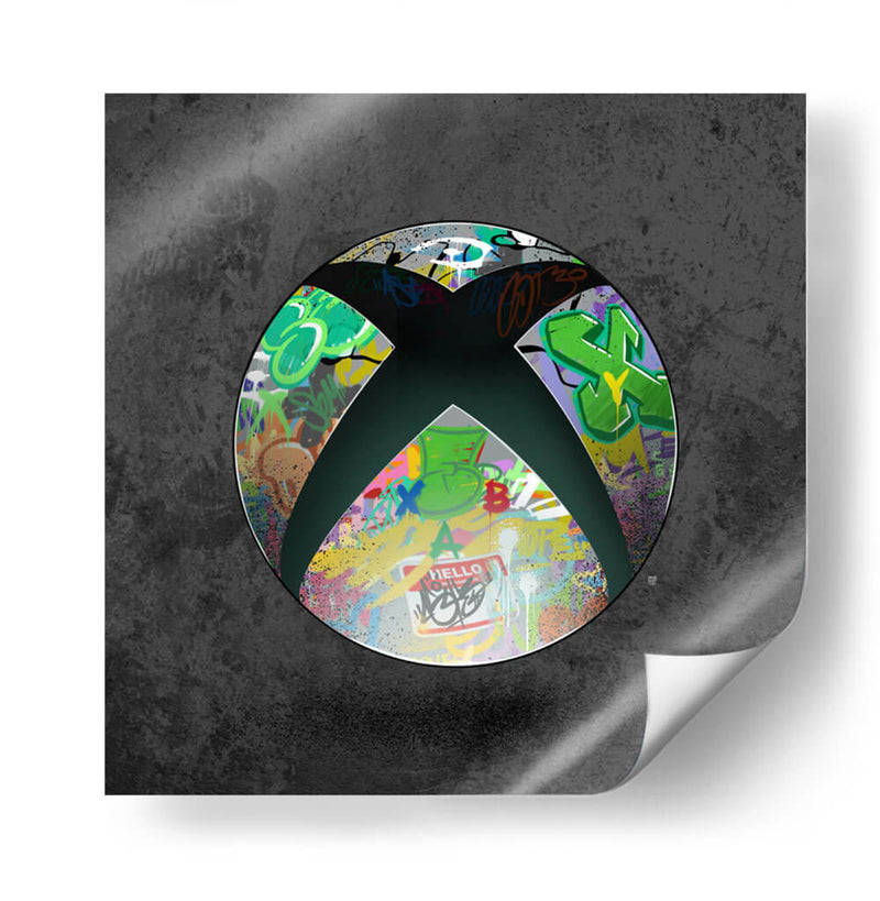 Xbox Logo Graffiti - David Aste | Cuadro decorativo de Canvas Lab