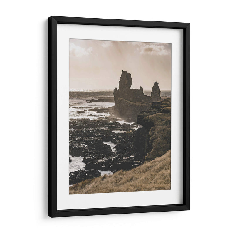 Rocas de Lóndrangar - Islandia - Emmanuel Ramírez | Cuadro decorativo de Canvas Lab