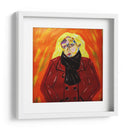 Chica en abrigo rojo - Jimena Escobedo | Cuadro decorativo de Canvas Lab