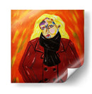 Chica en abrigo rojo - Jimena Escobedo | Cuadro decorativo de Canvas Lab