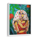 Mujer con flores en el cabello - Jimena Escobedo | Cuadro decorativo de Canvas Lab