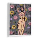 Mujer entre flores - Jimena Escobedo | Cuadro decorativo de Canvas Lab