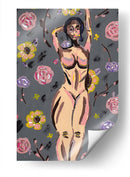 Mujer entre flores - Jimena Escobedo | Cuadro decorativo de Canvas Lab