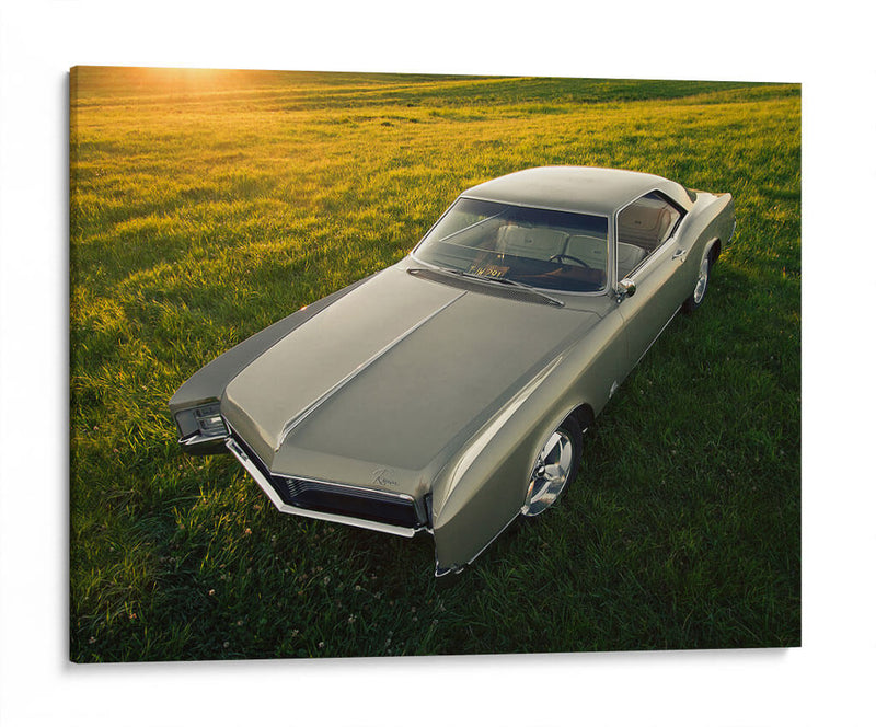 Buick Riviera verde olivo | Cuadro decorativo de Canvas Lab