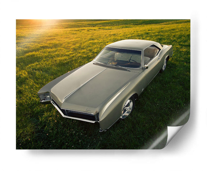 Buick Riviera verde olivo | Cuadro decorativo de Canvas Lab