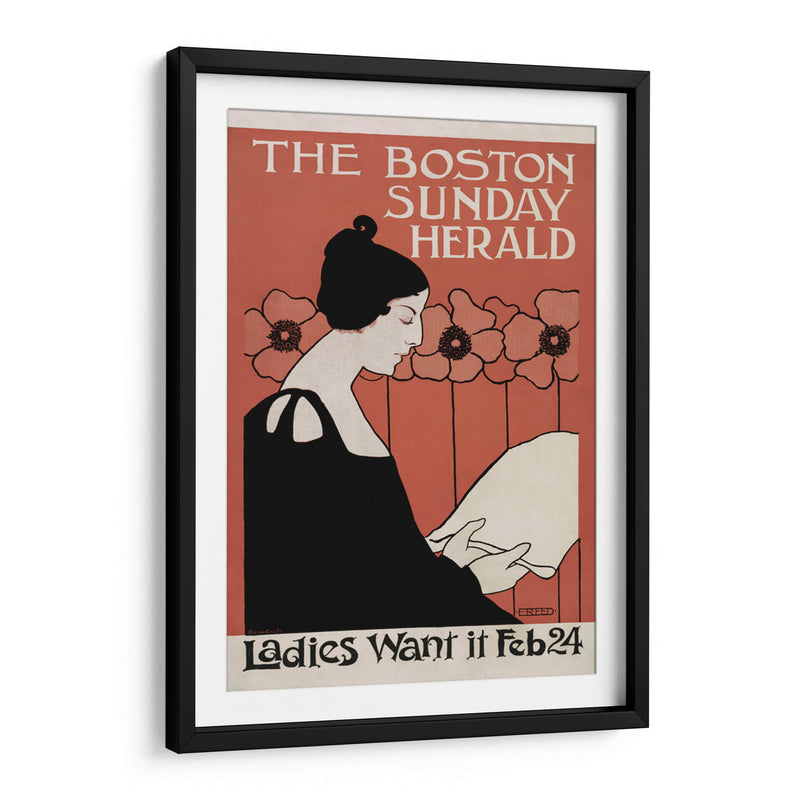 The Boston Sunday Herald - Ethel Reed | Cuadro decorativo de Canvas Lab