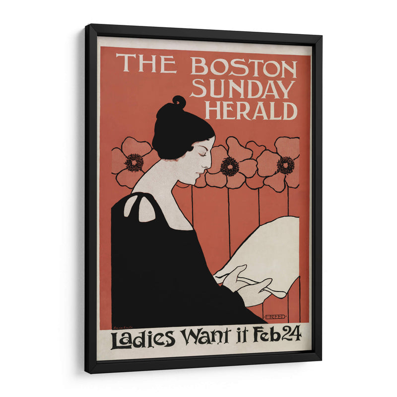 The Boston Sunday Herald - Ethel Reed | Cuadro decorativo de Canvas Lab
