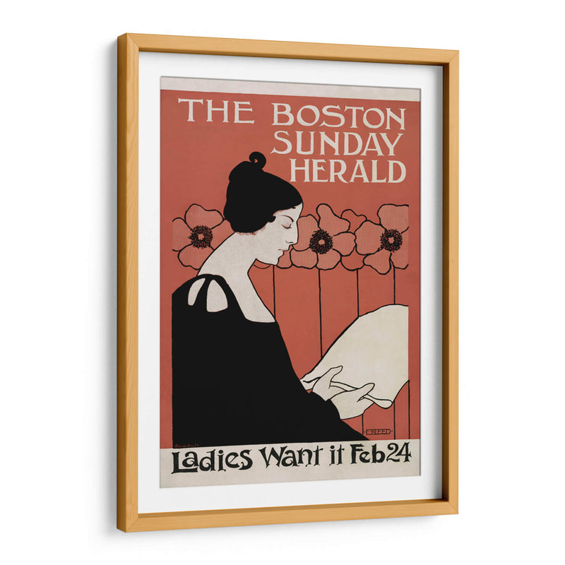 The Boston Sunday Herald - Ethel Reed | Cuadro decorativo de Canvas Lab