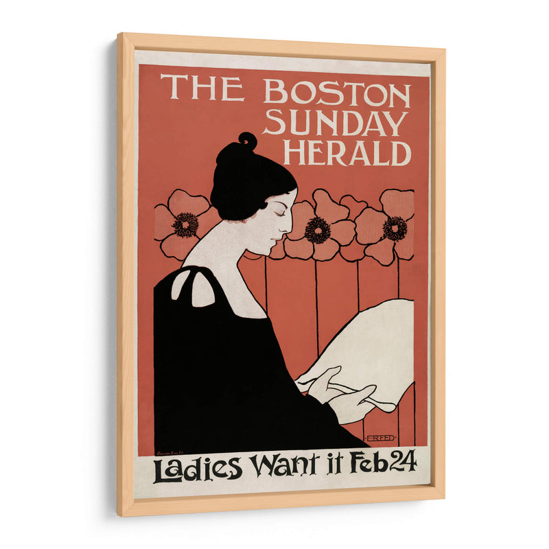 The Boston Sunday Herald - Ethel Reed | Cuadro decorativo de Canvas Lab