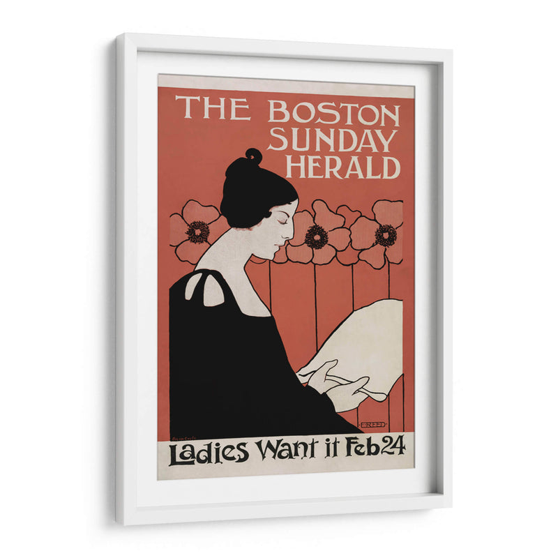 The Boston Sunday Herald - Ethel Reed | Cuadro decorativo de Canvas Lab