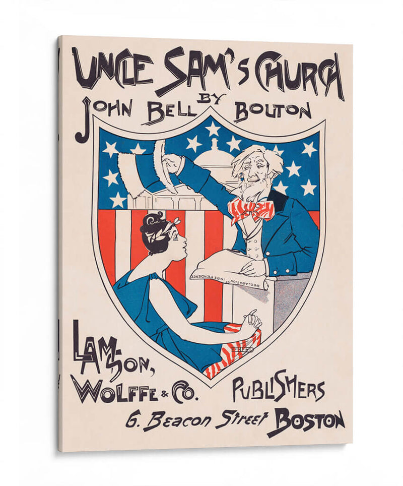 Uncle Sam's Church - Ethel Reed | Cuadro decorativo de Canvas Lab