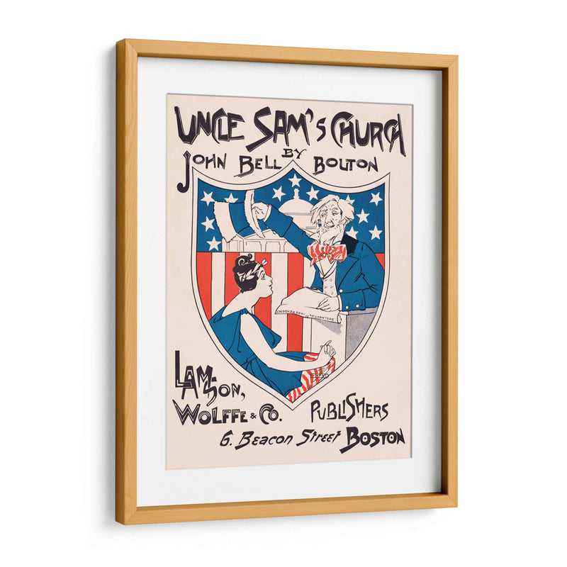 Uncle Sam's Church - Ethel Reed | Cuadro decorativo de Canvas Lab