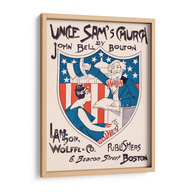 Uncle Sam's Church - Ethel Reed | Cuadro decorativo de Canvas Lab