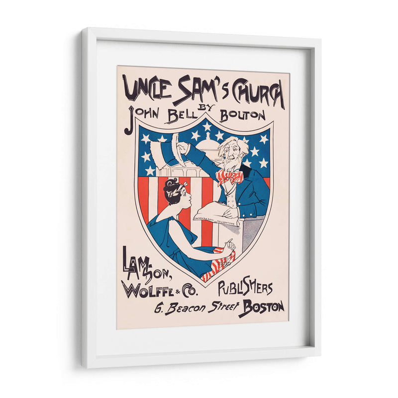 Uncle Sam's Church - Ethel Reed | Cuadro decorativo de Canvas Lab
