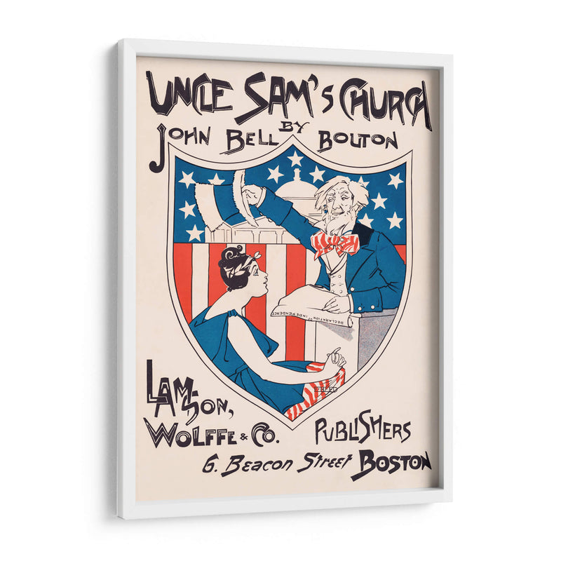 Uncle Sam's Church - Ethel Reed | Cuadro decorativo de Canvas Lab