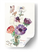 Saludo de año nuevo con anémonas - Sientje Mesdag-van Houten | Cuadro decorativo de Canvas Lab