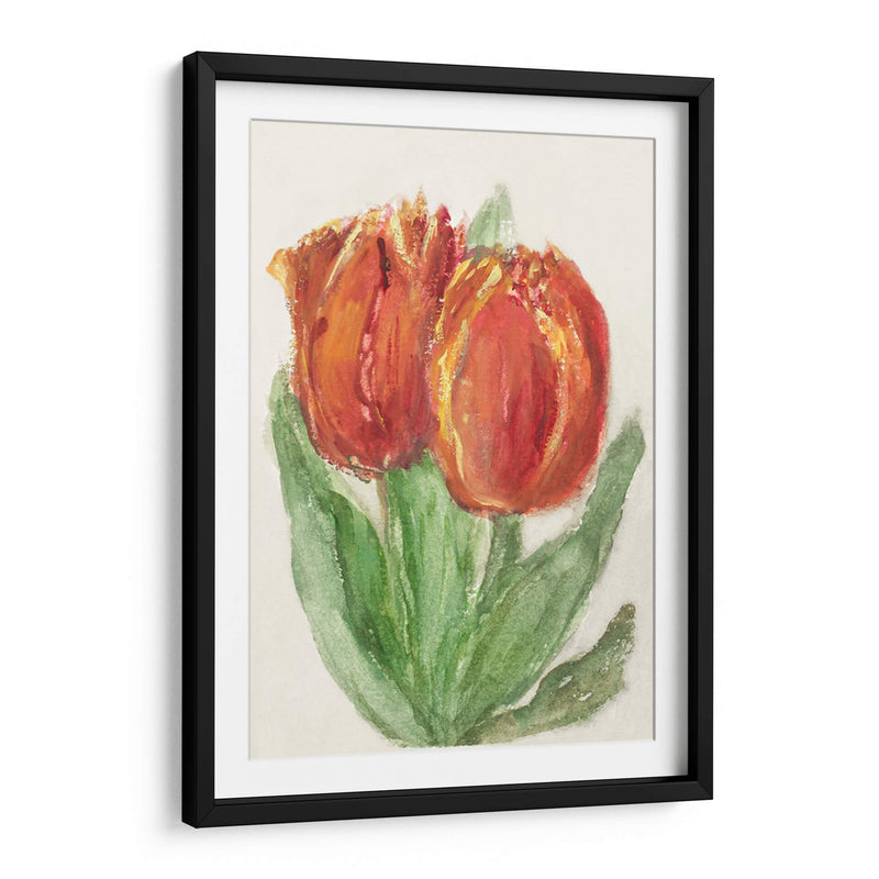 Dos tulipanes rojos - Sientje Mesdag-van Houten | Cuadro decorativo de Canvas Lab