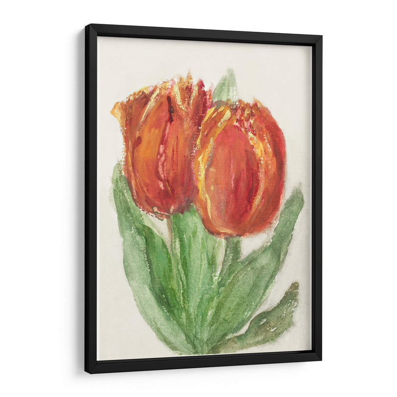Dos tulipanes rojos - Sientje Mesdag-van Houten | Cuadro decorativo de Canvas Lab